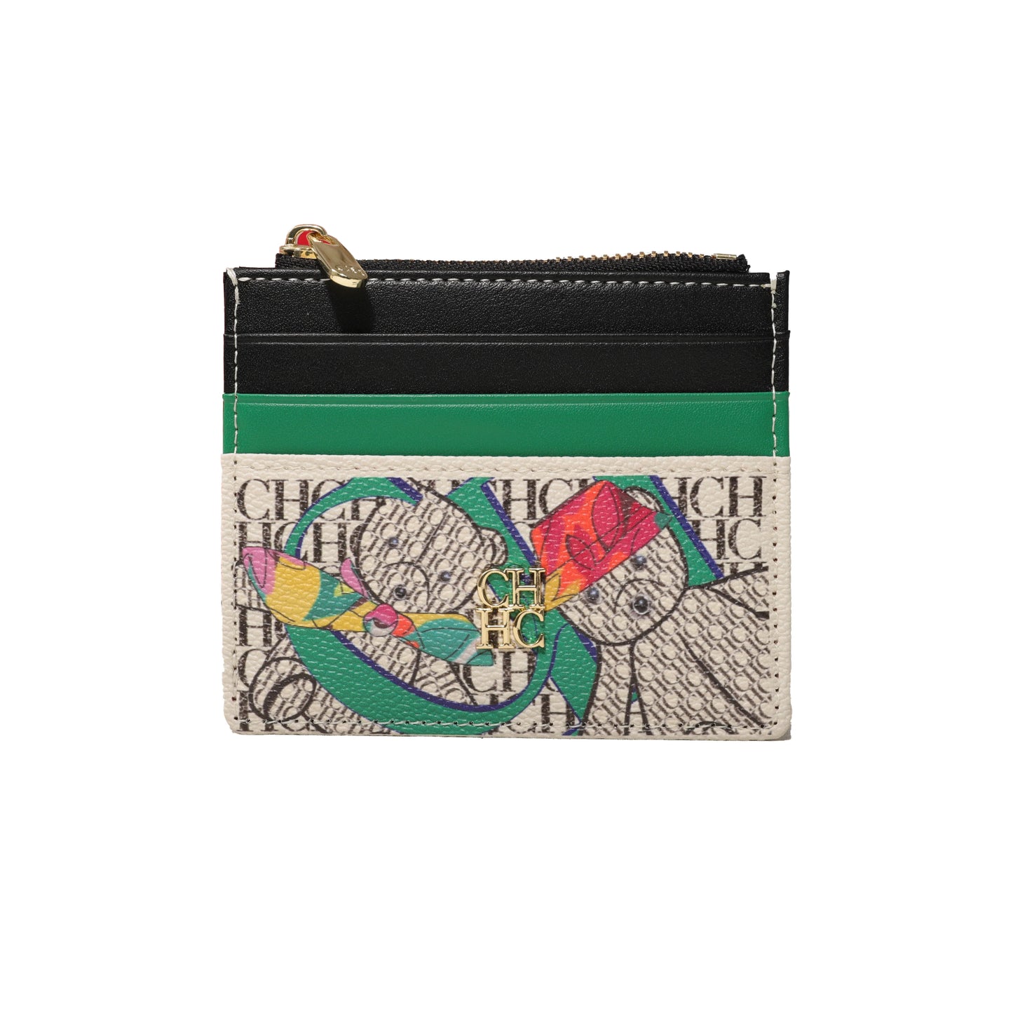 CH Portable Women's Wallet Exquisite Urine Decoration Durable and Elegant Brand Design Letter Decoration Zipper Card Bag