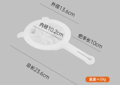 Hemasa 100/200/400 Mesh Kitchen Nut Milk Filter Ultra-fine Mesh Strainer Nylon Mesh Filter Spoon for Soy Milk Coffee Yogurt Strainers