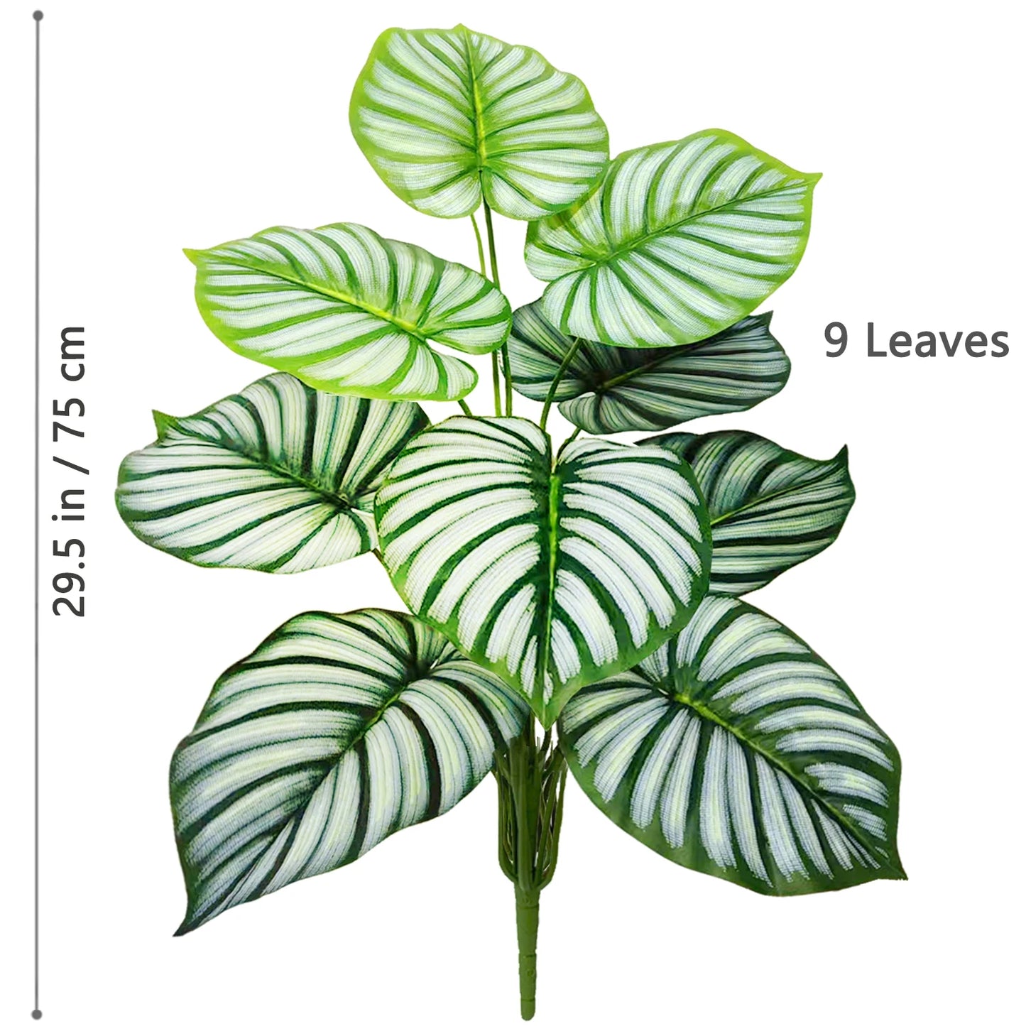 Tejesa 60-103cm Artificial Monstera deliciosa Pothos Alocasia Leaf Fake Plant Ornamental Festive Home Office Decoration