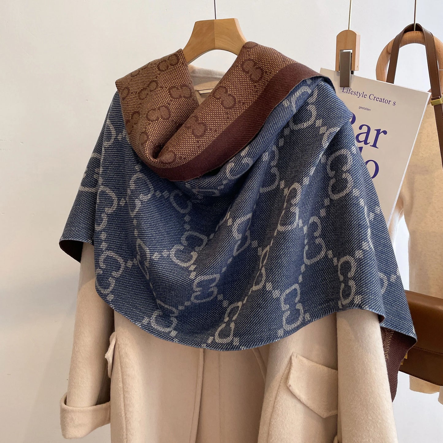 New Luxury Winter Two-Sided Cashmere Long Fringe Scarves High Quality Women Thicken Wrap Shawl Ladies Pashmina Warm Scarf