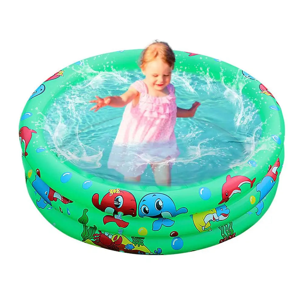 Hemasa Circular Swimming Pool Kiddie Swimming Pool Three-Layer Kiddie Toddler Outdoor Pool Design Quick Drainage For Girl/Boy Outdoor