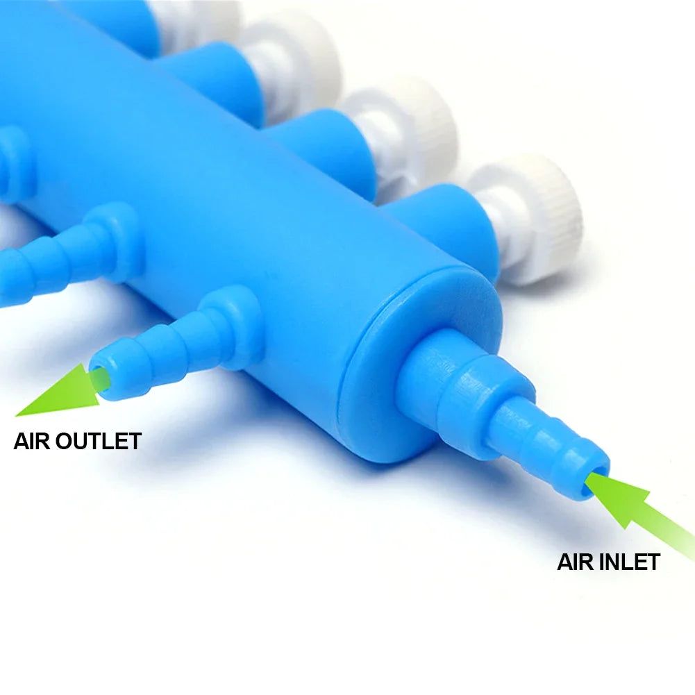 Tejesa Aquarium Air Pump Hose Splitter Air Distributor Adjustable Tracheal Shunt Single Hole Oxygen Booster Pump Adapter Accessories