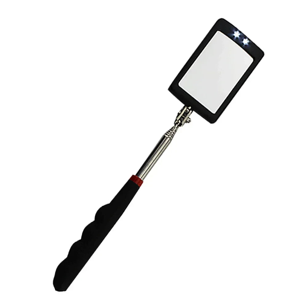 Automobile Chassis Endoscope 360°Telescoping Mirrors Angle LED Light Magnification Inspection Mirror Car Repair Detection Tools