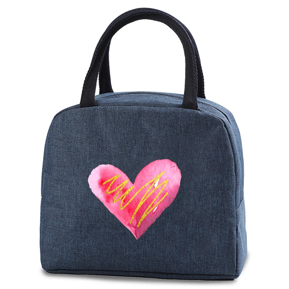Tejesa Insulated soft cooler Lunch box Bag / Small food cooling Tote Portable Thermal Cold Food Bags For Kids /Travel Dnner Picnic Handbag