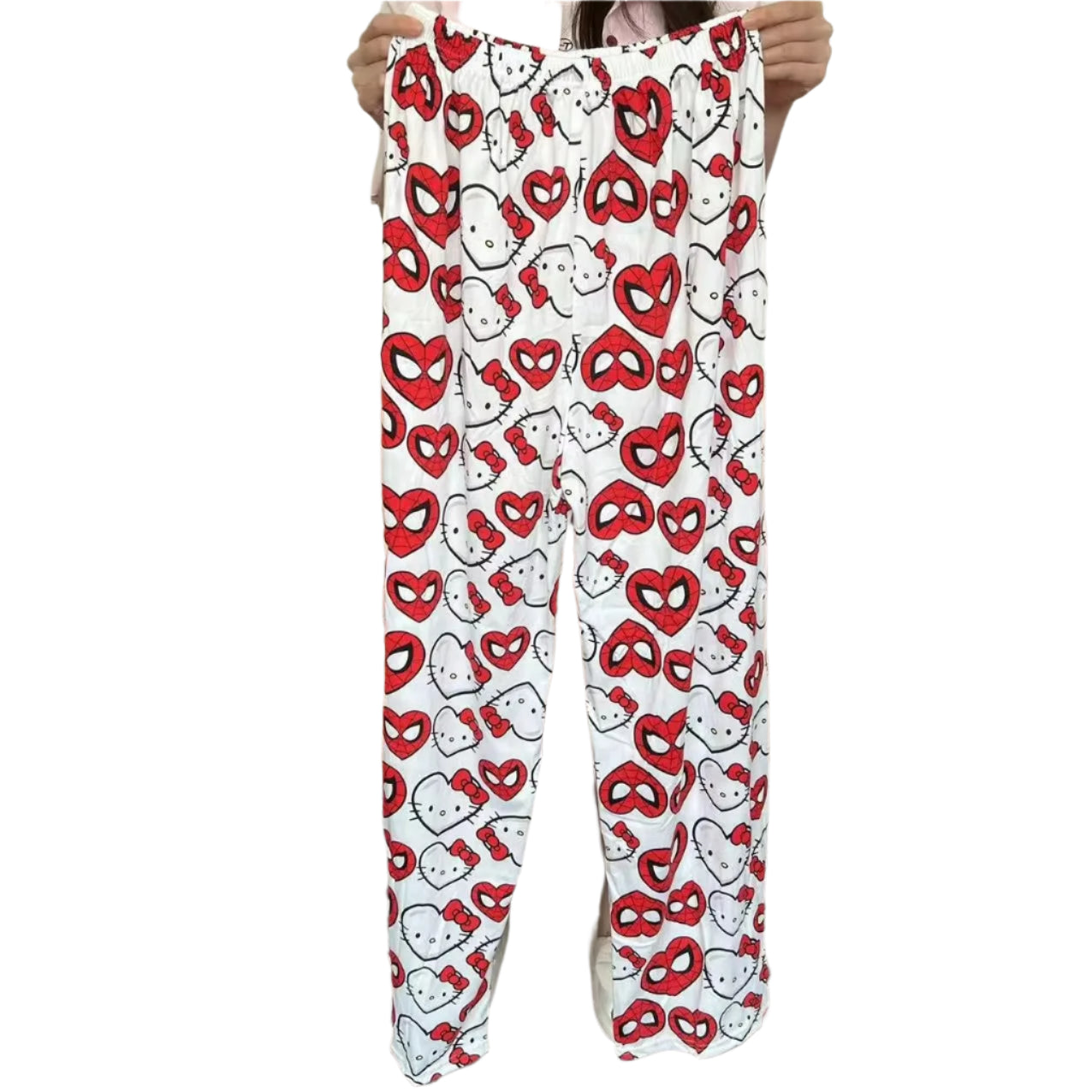 Hemasa  Hello Kitty Pajama Halloween Flannel Fashion Trousers for women