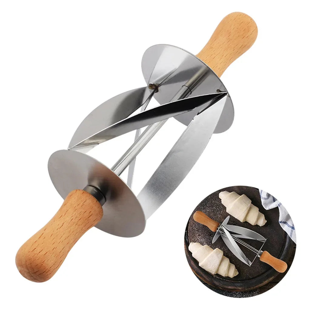Stainless Steel Rolling Dough Cutters For Making Croissant Kitchen Bread Cake Pastry Wheel Sharp Knife Baking Decorating Tools