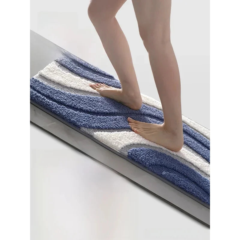 Hemasa Anti-Slip Absorbent Bathroom Mat/ Entrance Floor Carpet/ Water Absorbent Mat for Home