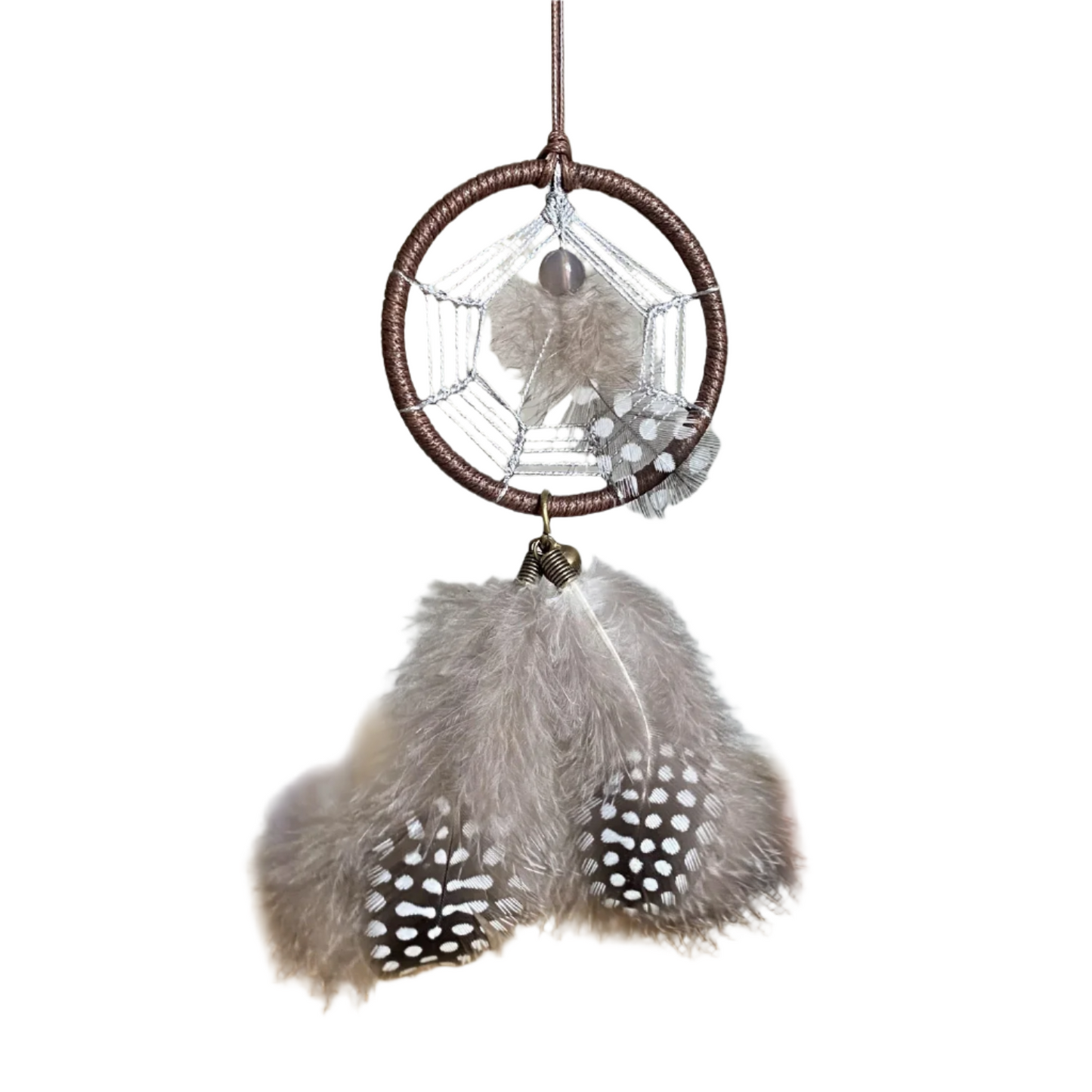 Hemasa 1 Pc Mini Tree of life Dream catchers for Car with Crystal, Gemstone Suncatcher