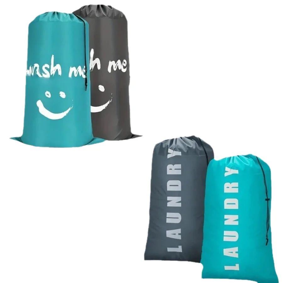 2 Pack XL Laundry Bag, Machine Washable Dirty Clothes Organizer, Large Enough to Hold 4 Loads of Laundry