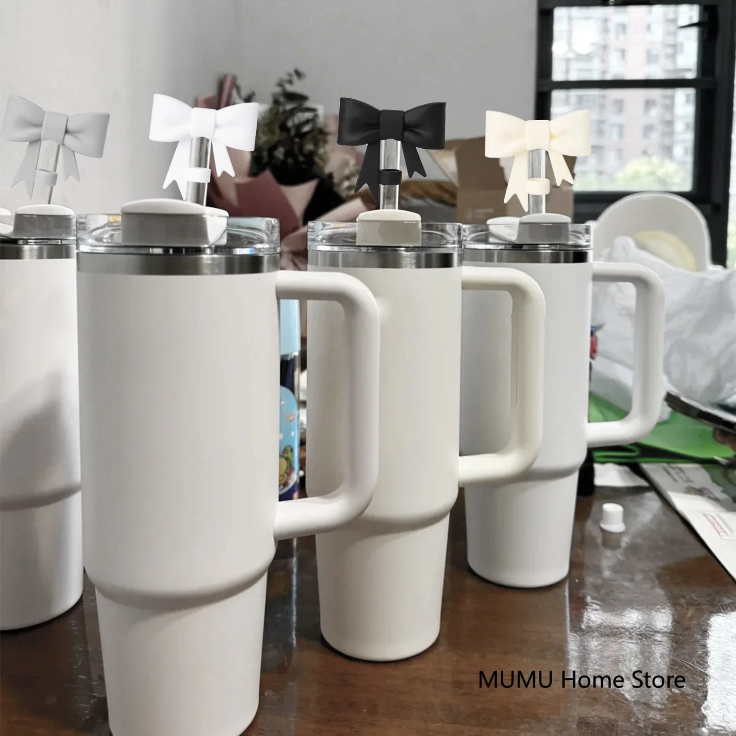 Hemasa 9pcs Accessories Set for Bottle Cup 30oz/40oz Spill Proof Stopper Flowers Straw covers