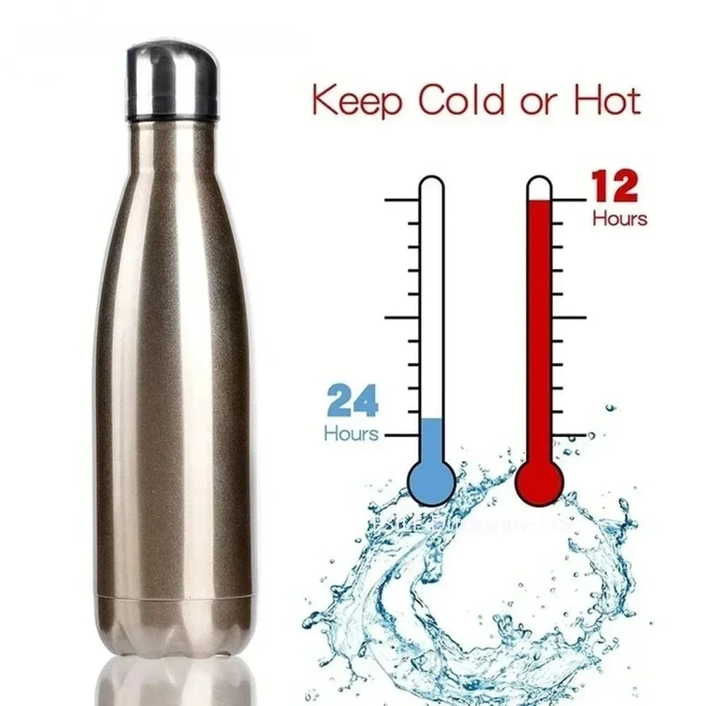 Hemasa 350/500/750/1000ml Double Wall Stainles Steel Water Bottle /Thermos Bottle Keep Hot and Cold Insulated Vacuum Flask