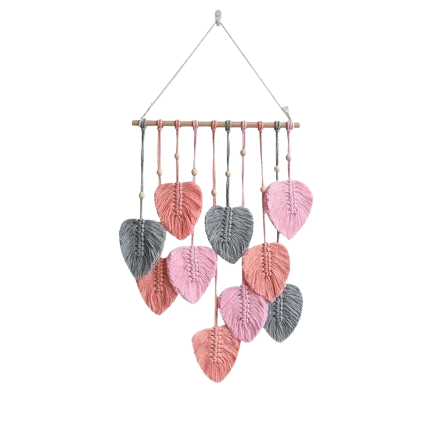 Hemasa Leaf Macrame Wall Hanging /Boho Woven Wall Tapestry