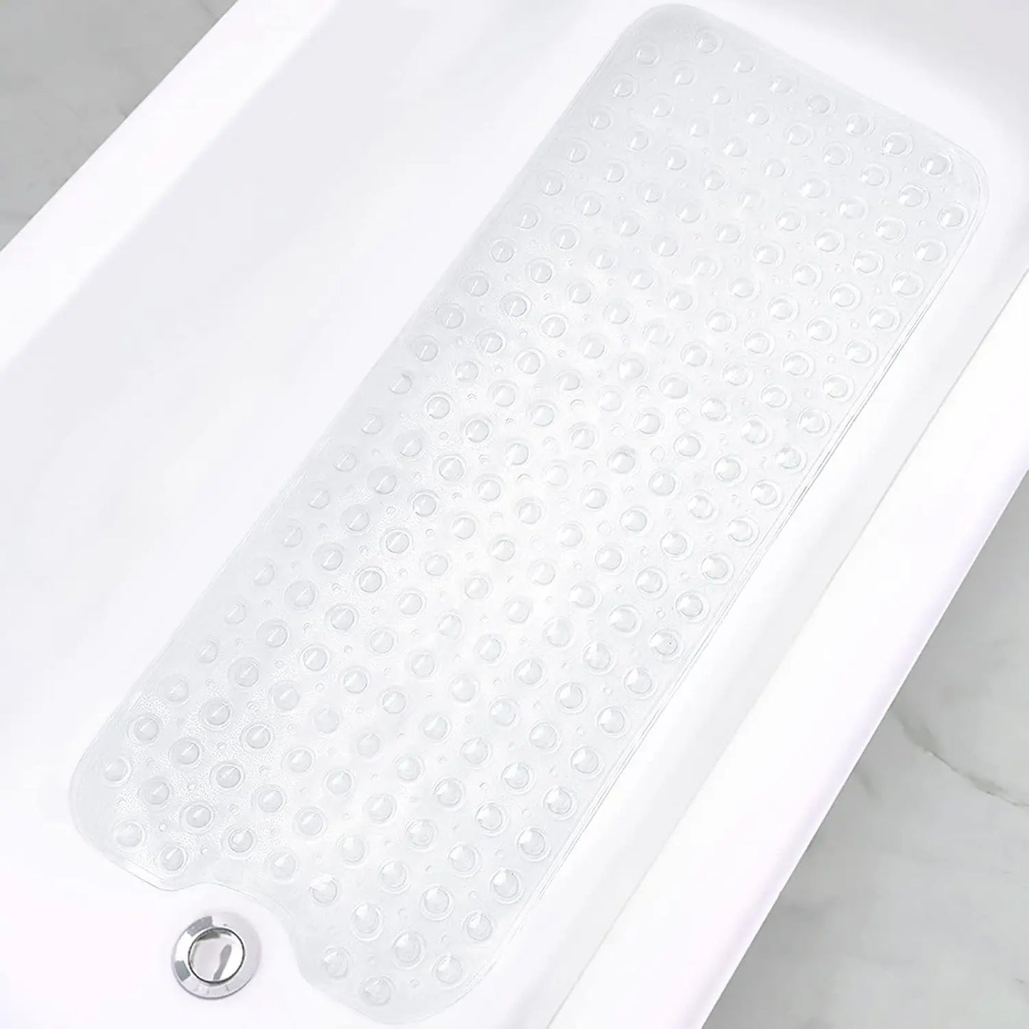 1pc Non Slip Bathtub Mats, 40x100cm Cartoon Ocean Bath Mats with Suction Cups & Dran Holes, PVC Shower Mats Bath Rugs Quick Dry