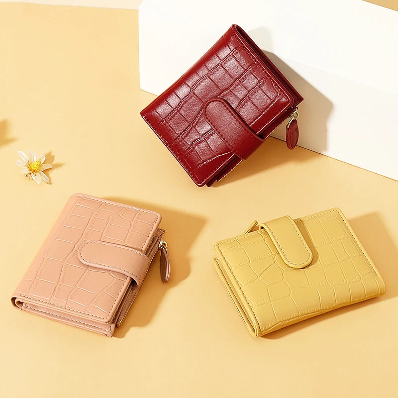 Stone Pattern Small Wallets for Women PU Leather Coin Purse Card Holder Wallet Ladies Fashion Purses Card Holder кошелек женский
