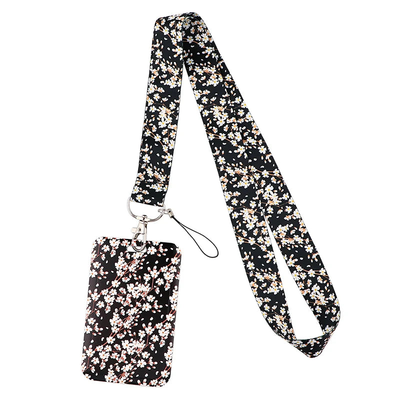Tejesa Little daisy Lanyard for Key Cute Neck Strap Card ID Badge Holder Key Chain Accessories Wholesale