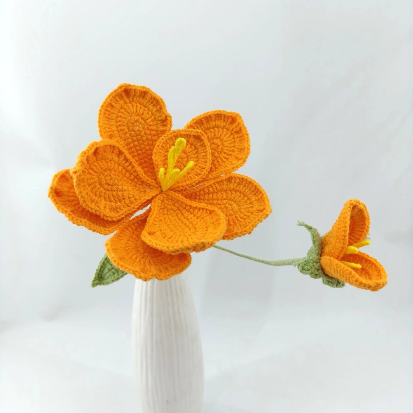 Creative Handwoven Bouquet Crochet Flowers Cute Knitted Bouquet Room Decor Gift