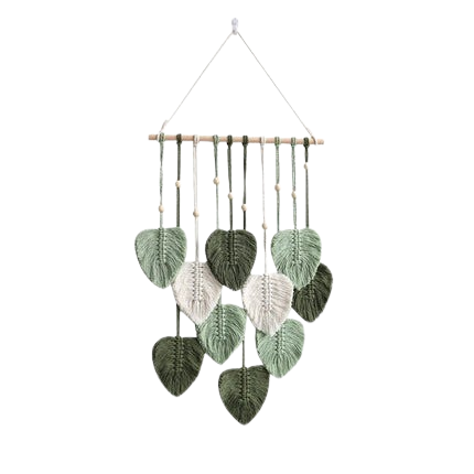 Hemasa Leaf Macrame Wall Hanging /Boho Woven Wall Tapestry