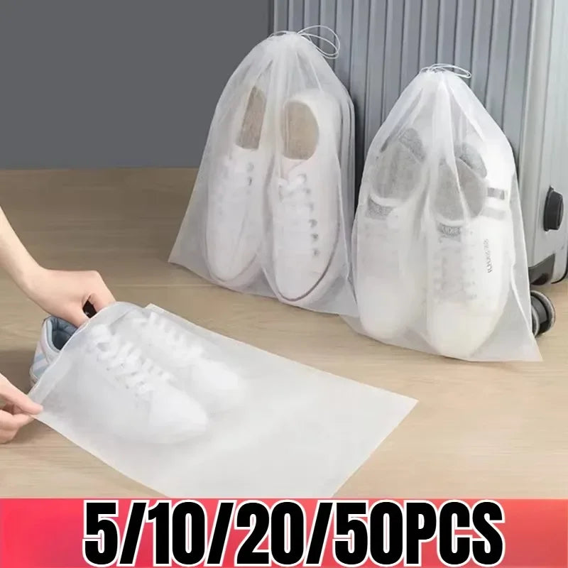 Tejesa 10/20/50PCS Shoe Storage Bag Travel Storage Shoe Bag Portable Home Drawstring Clothing Classification Packaging