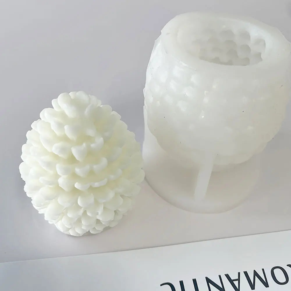 For Fun 3D Pine Cone Silicone Candle Mold DIY Handmade Aromatherapy Gypsum Resin Pinecone Crafts Making Home Decoration