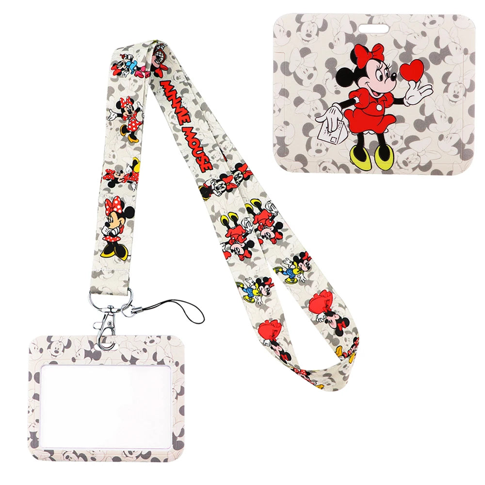 Hemasa Credential Holder Cartoon Lanyards for Key Neck Strap for Card Badge Gym Keychain Keyring Accessories Gifts