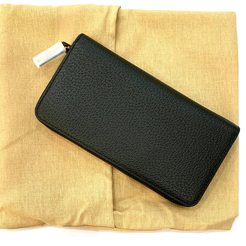 Hemasa Men's leather long zipper wallet New soft cowhide clutch bag Hand clutch bag Zipper clutch bag