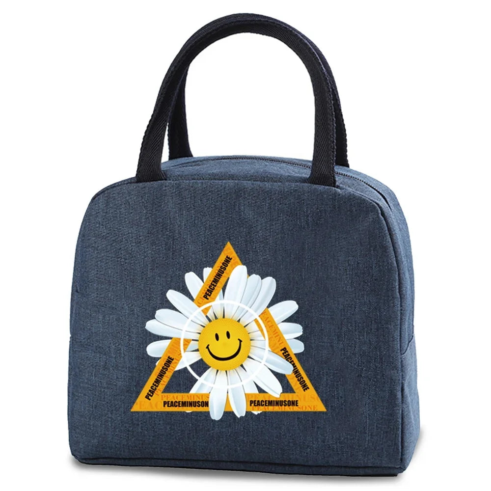 Tejesa Lunch dinner Picnic Bag Insulated bag Cooler Tote Portable Canvas Thermal Cold Food Container For men women Kids Travel Handbag
