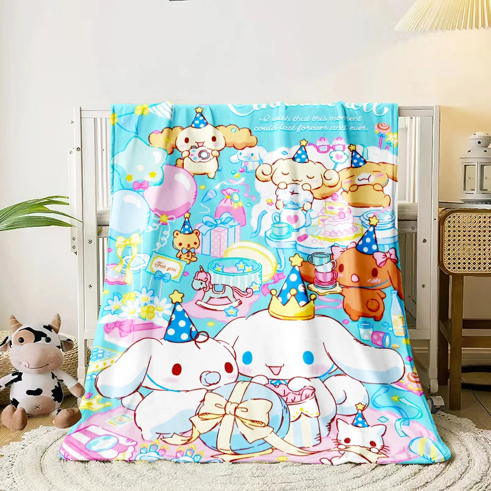 Hemasa Lightweight Flannel Throw for Bed, Travel, Camping, Livingroom, Office, Couch,Chair