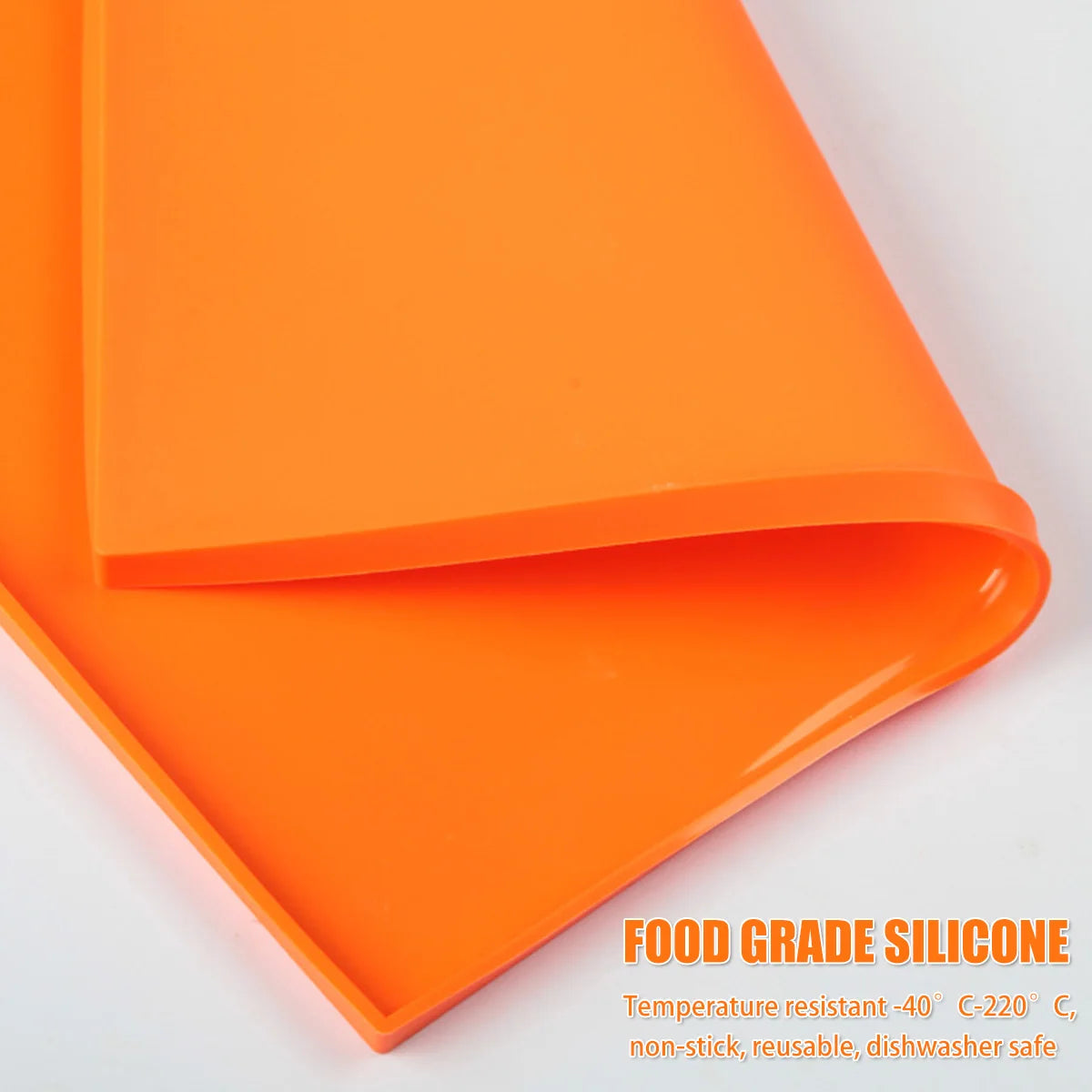 6PCS Silicone Dehydrator Sheets Dehydrator Mats with Edge Non-stick Baking Tray for Fruits Meat Vegetables Kitchen Accessories