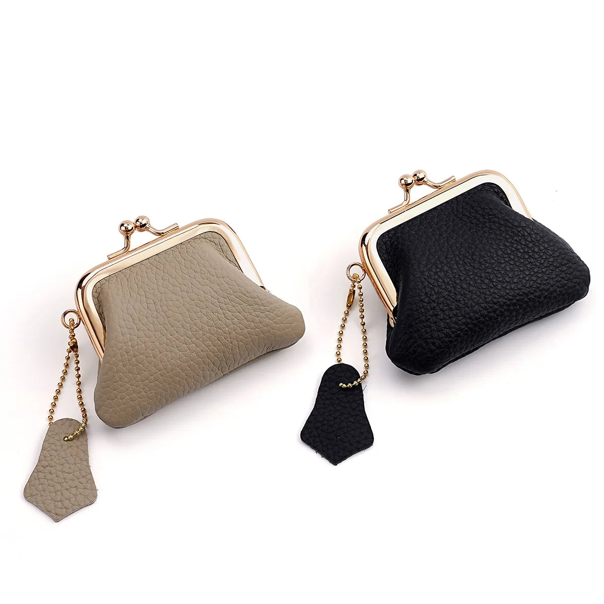 Tejesa  Multi-Color Genuine Leather Mini Coin Purse Compact Change Wallet Top Layer Cowhide Women Small Wallet