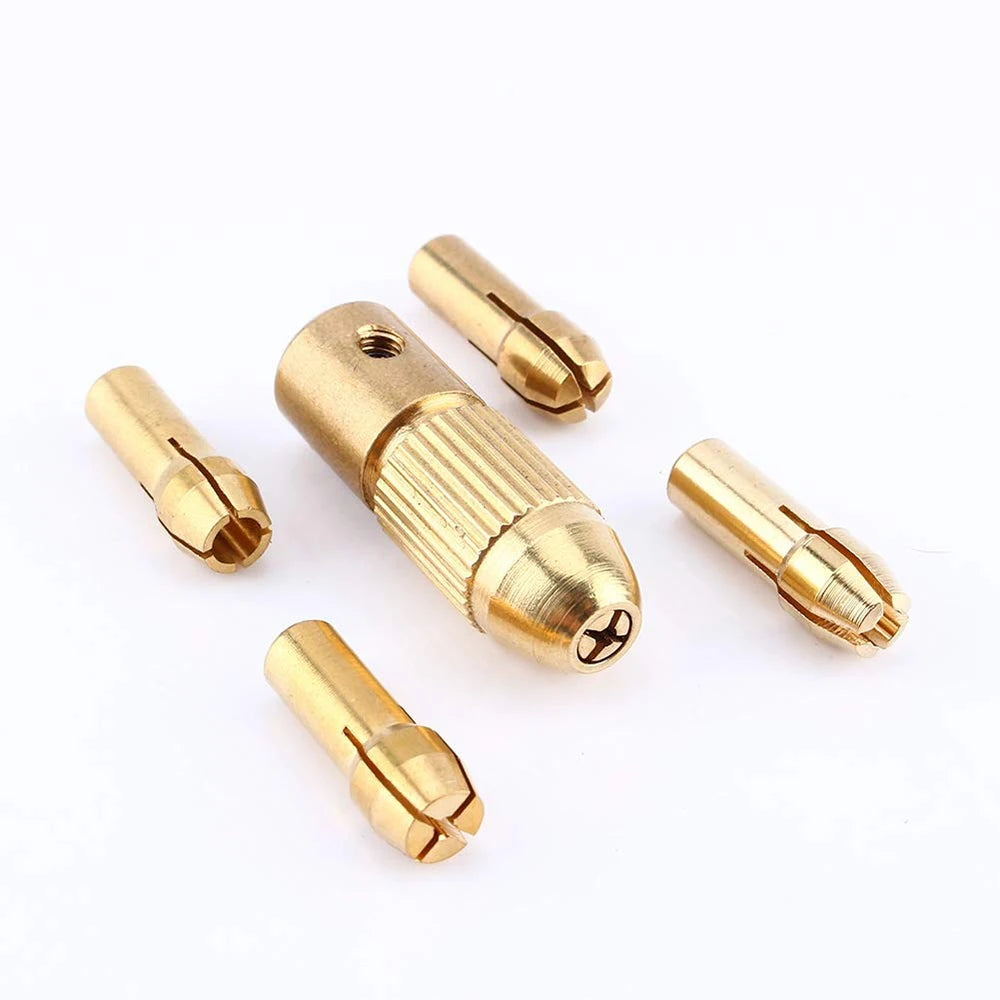 7 in 1 2.35/3.17/4.05/5.05mm Mini Drill Chucks Adapter Small Electric Drill Bit Collector Micro Twist Chuck Tool Kit Woodworking