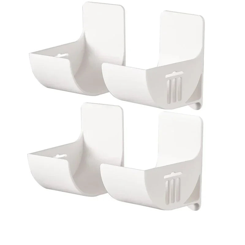 Hemasa 4/2pcs Kitchen Baath Wall Mount Plastic Poly Trash Waste Bag Roll Holder Dispenser Freshness Film Roll Storage Rack for Closet