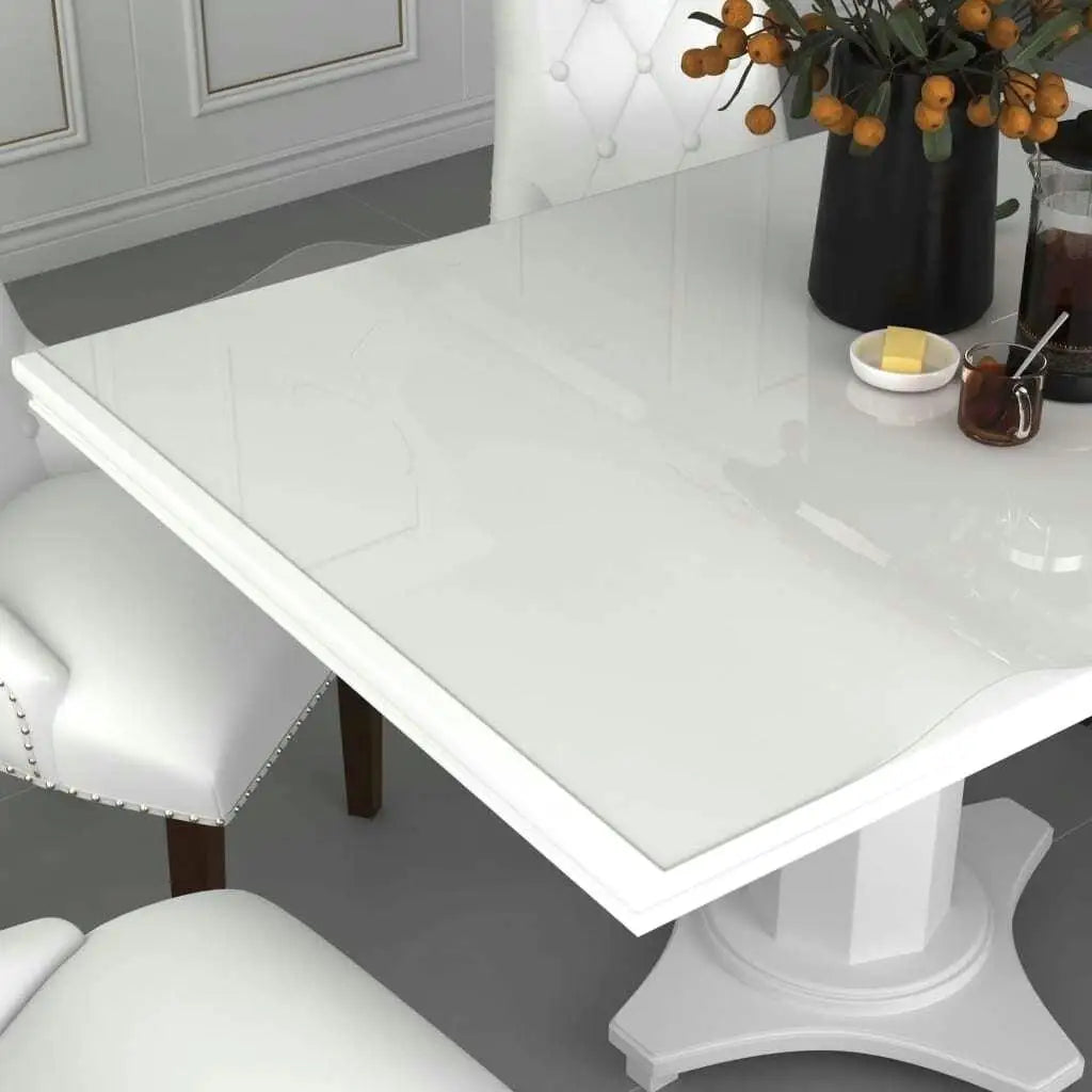 Transparent PVC Table Protector - 140x90 cm, 2mm Thick - Durable and Waterproof Cover