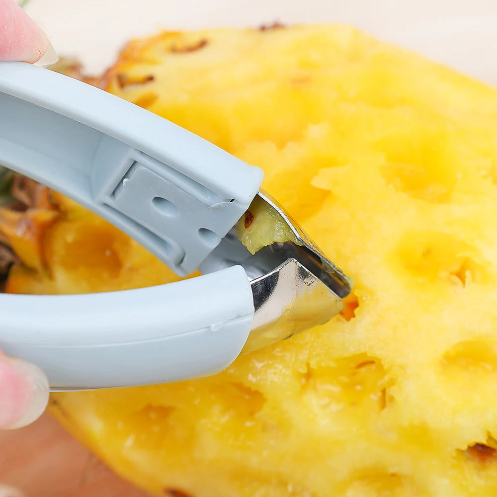 Hemasa Pineapple Eye Corer Peeler Multifunctional Stainless Steel Strawberry Huller Fruit Seed Remover Cutter