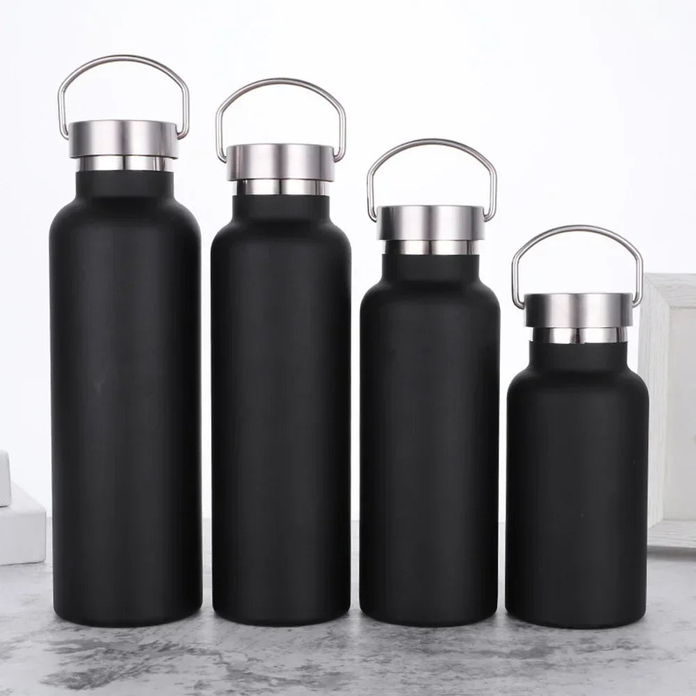 Hemasa Stainless Steel  Tumbler Cups with Lid Portable Outdoor Vacuum Flask Children's Water Bottle 350ML/ 500ML/ 750ML