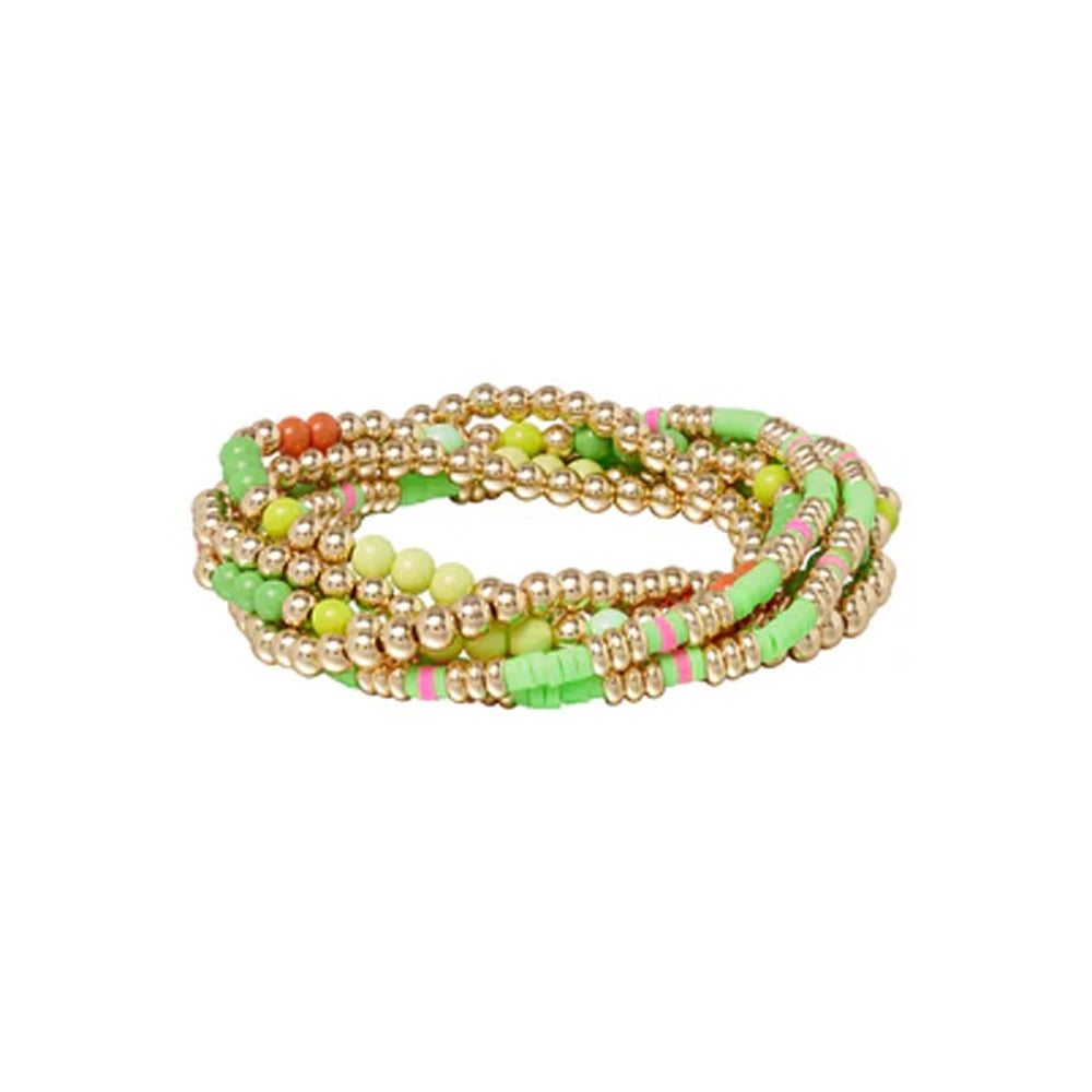 Tejesa Seed Beads Colorful 6mm Beaded  Bracelets Sets for girls/Women