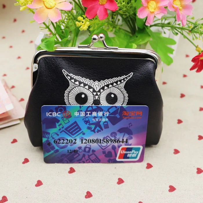 Hemasa Lovely Owl Pattern Printing Hasp Small Wallets 1PCS Hot Selling Wallet Women Purse Girl Cute Coin Purse Wallet