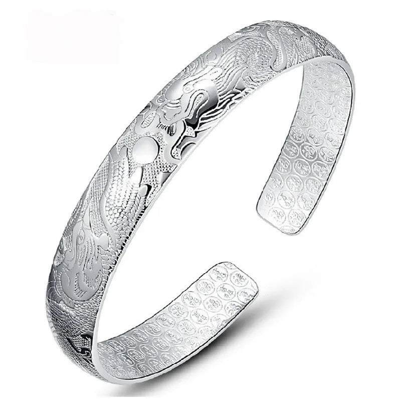Fashion 925 Sterling Silver Phoenix Bangles For Women Bracelet Luxury Jewelry Accessories Wholesale  Items GaaBou