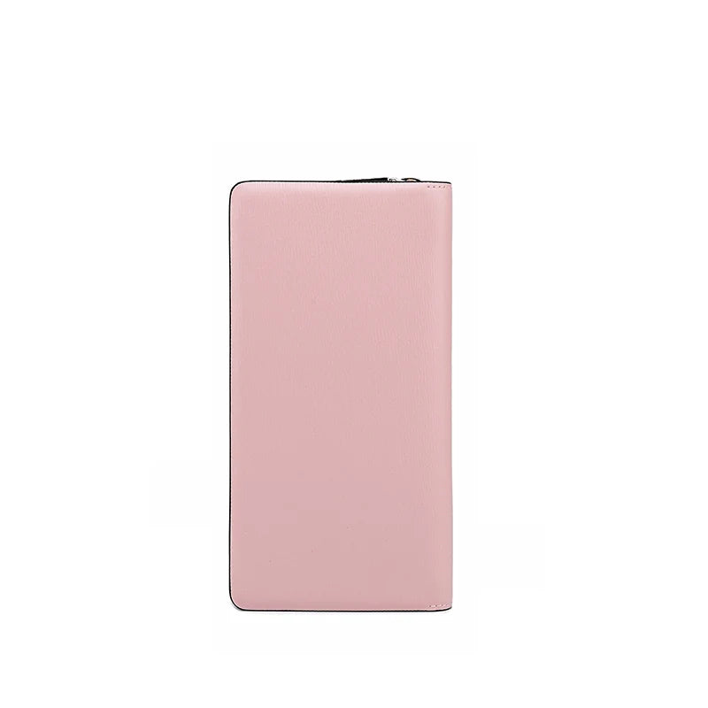 Pierre cardin women's wallet with zipper card ladies purses leather pink wallets for women