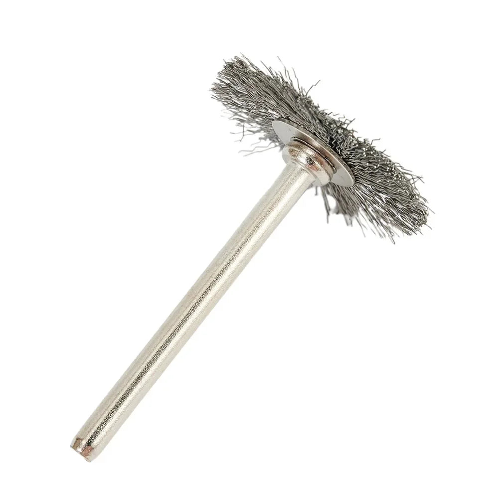 Hemasa 9Pcs/set Steel Wire Brush For Dremel Rotary Tool Paint Rust Removal Polishing Grinding Wheel Metal Polishing Cleaning Brush