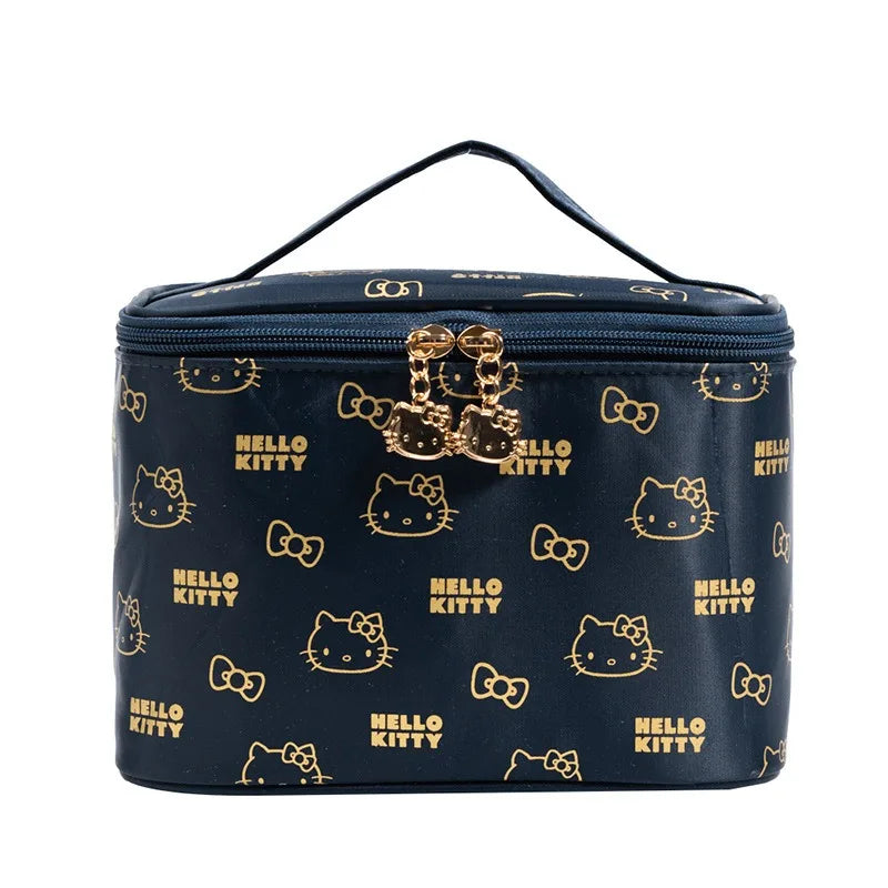 MINISO Cute Makeup Bags with Hello Kitty Accesorios Nylon Waterproof Luxury Brand Make Up Pouch Fashion Trend Cosmetic Bag