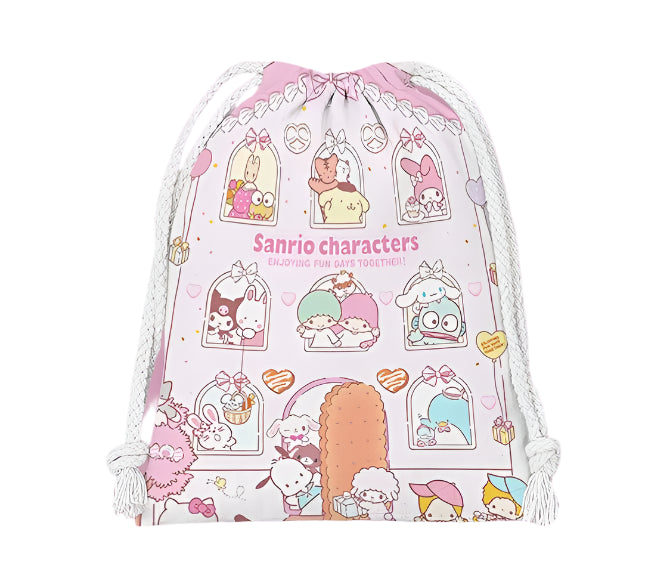 Hemasa drawstring hello kitty cartoon small bag storage bag