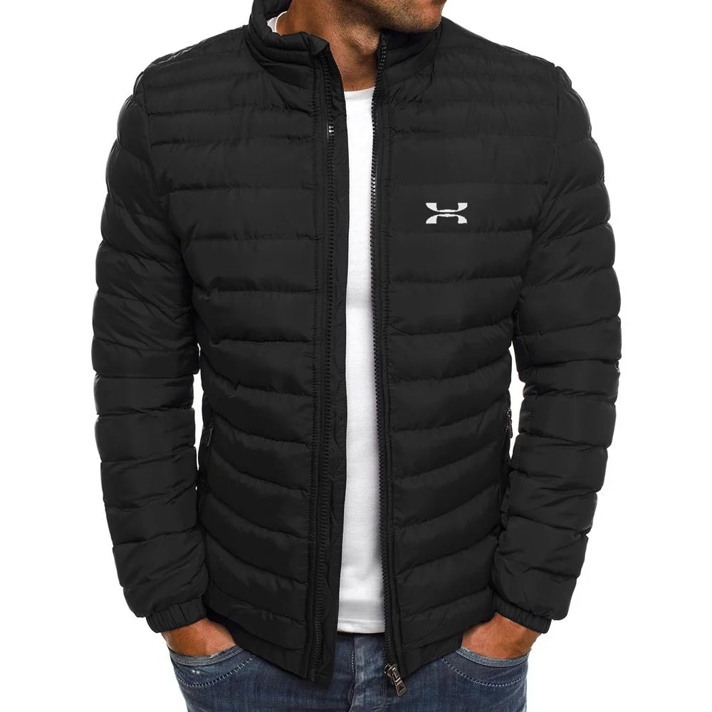 Winter Jacket Men's Stand Collar Warm Parka Coat Street Fashion Casual Brand Outer Men's Winter Down Jacket