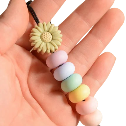 Hemasa Lanyard for Id Badges /Silicone Daisy Sunflower Lanyards Key Chain Pendant Holder for Women Girls Kids Charm Gift 2023