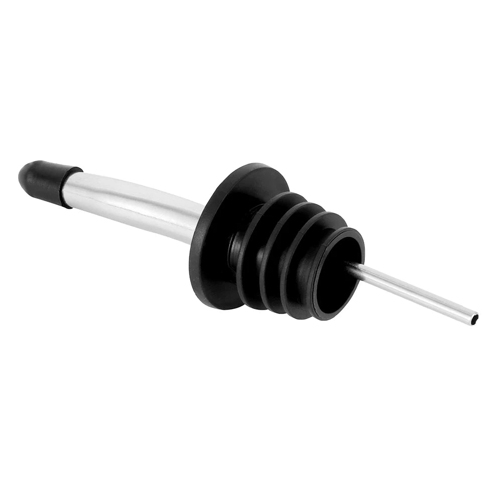 12pcs Stainless Steel Classic Bottle Pourers Tapered Spout Liquor Pourers Flow Wine Bottle Pour Spout Stopper Bar Accessories