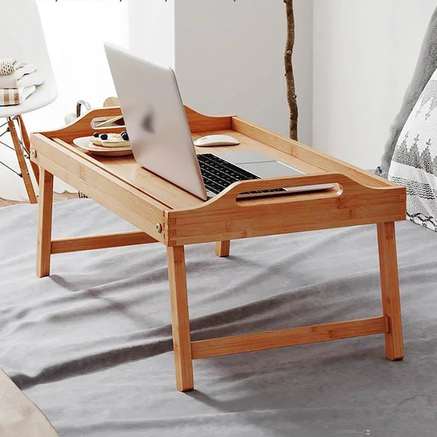 Hemasa Table Dessert Folding Tray Bedroom Breakfast Tray Desk Office Tea Tray Multifunctional Reading Rack Floor Computer Desk Board