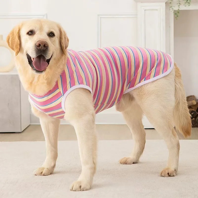 Tejesa Summer sleeveless vest for medium and large dogs, summer pet pajamas and home clothes, which can be applied to various medium an
