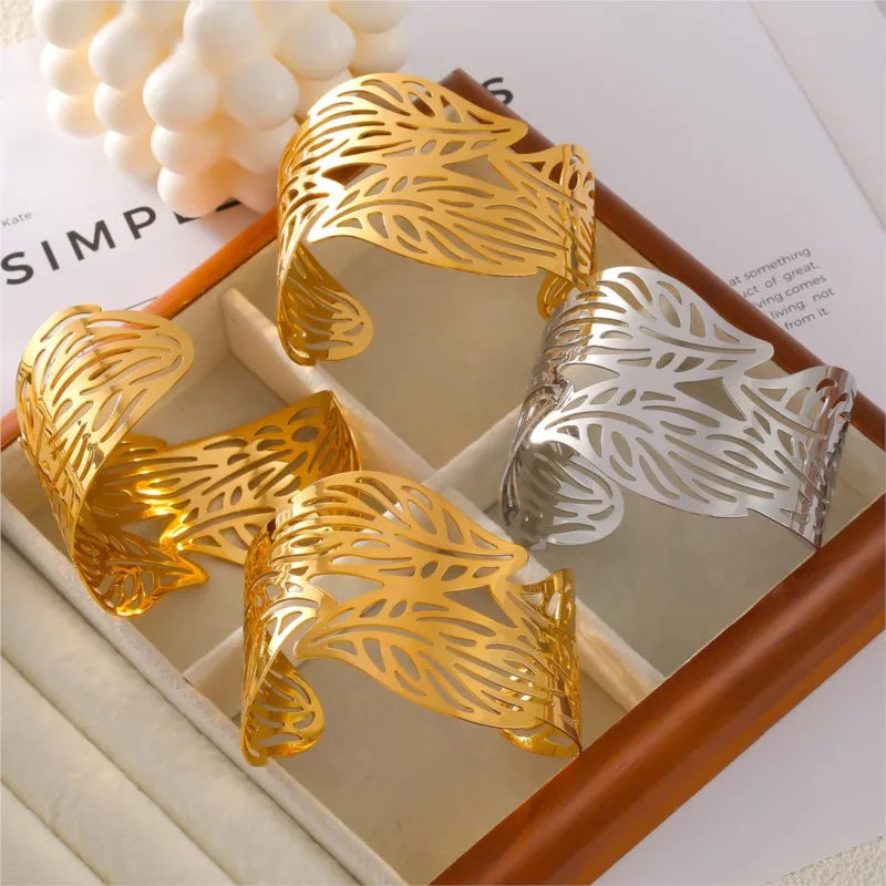 Hemasa Stainless Steel Cuff Bracelet For Women