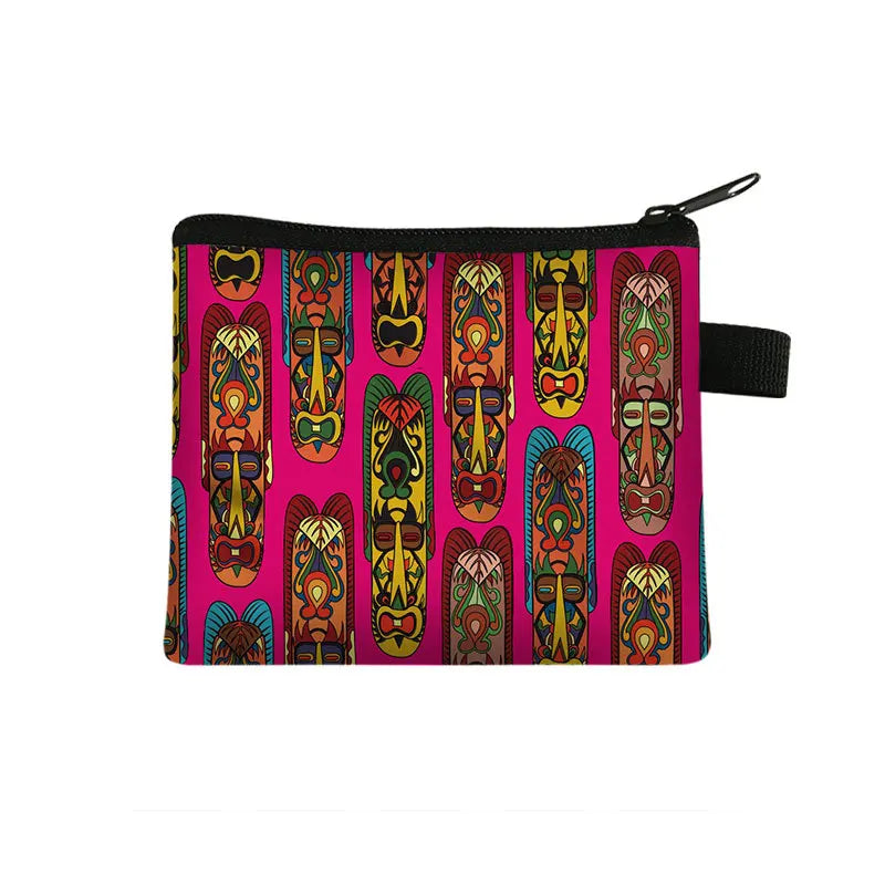 Tejesa Geometric Design Portable Card Bag Coin Key Storage Bags Hand Bag Small Square Bag Coin Purse Pochette Sac Billetera Wallet