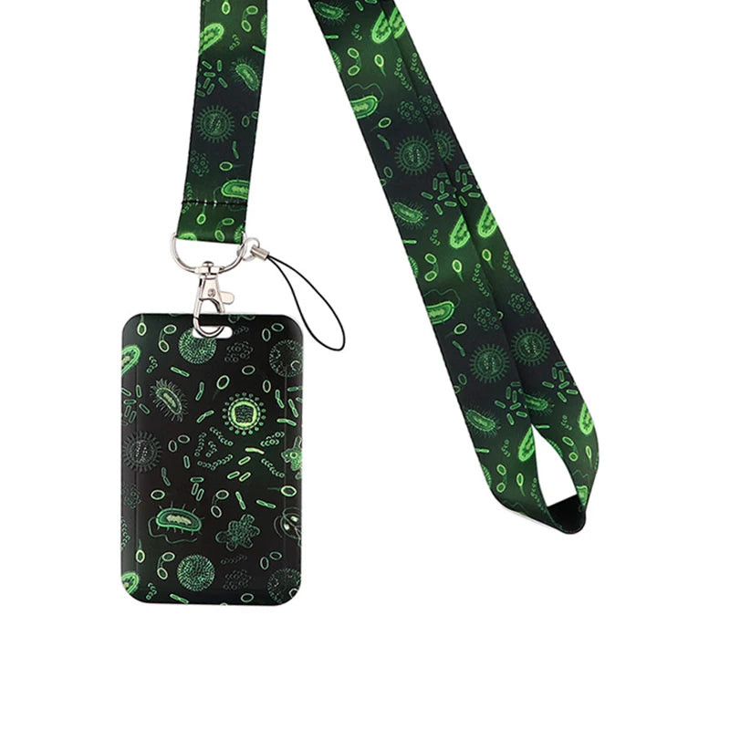 Dentist Doctor Nurse Cartoon Credential Neck Strap Lanyards Keychain ID Card Pass Hang Rope Lariat Key Chain Ring Badge Holder