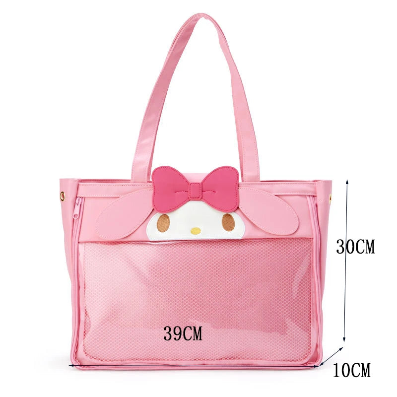 Hemasa Hello Kitty Purses and Handbags Cinnamon Dog Kuromi My Melody Cartoon Bags for Women Fashionable Purses Coin Purse Cute Handbags